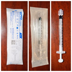 1ml luer lock syringe